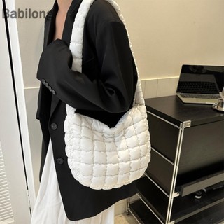  Túi xách nữ Cloud Hobo màu trơn Túi Satchel mềm Túi đi lại dung tích lớn