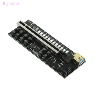 Rightfeel ver018 pro pci-e riser card cáp usb 3.0 018 plus pci express 1x đến 16x extender pcie adapter để khai thác btc mới
