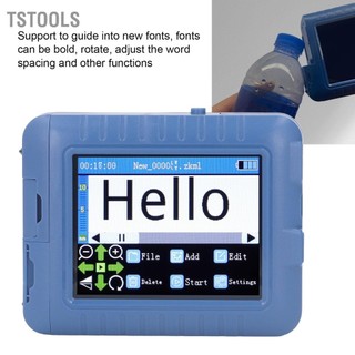 TSTOOLS Máy in phun thông minh mini 12 7mm 3 5in Màu xanh nhìn loại C mã QR có thể điều chỉnh 2000mAh