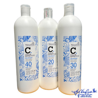 Oxy trợ nhuộm không rát da đầu Nouvelle Color Effective Developer 1000ml - MK