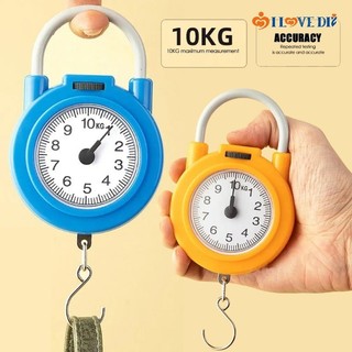 Cân kỹ thuật số Mini treo di động 10kg - Cân lò xo nhựa có độ chính xác cao - Cân bỏ túi câu cá điện tử