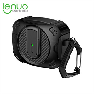 Ốp lưng Lenuo cho AirPods 4 Pro2 Airpod Pro 2 3 1 Case có móc khóa Vỏ tai nghe không dây chống sốc