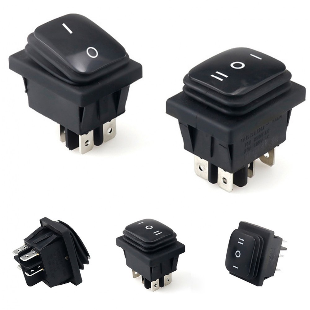 Rocker Switch 16A 20A 2pcs Black Toggle The Rocker Switch Snap On Switch[SECL]