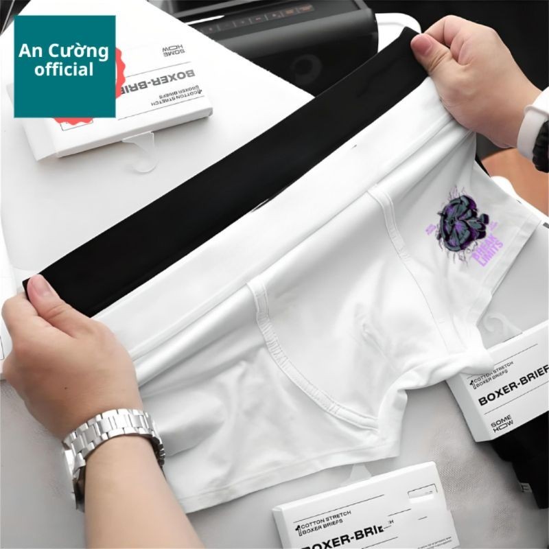 Quần lót nam quần sịp đùi thun lạnh hình ngộ nghĩng nhiều hình 4 chiều 1014 - ancuong.officia