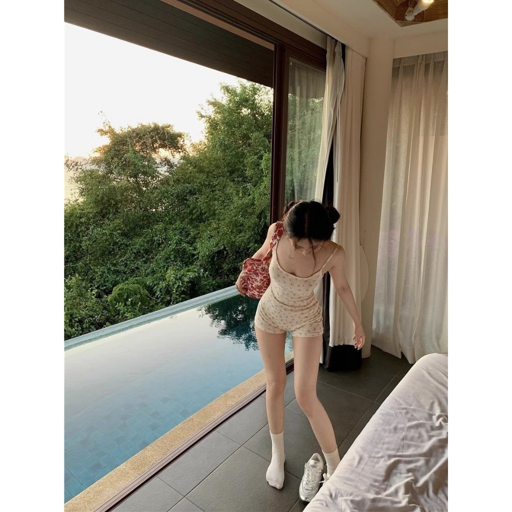 Set bộ quần áo Jumpsuit hai dây thiết kế liền thân  hở lưng gợi cảm hàng Quảng Châu cao cấp HMH SP167 | BigBuy360 - bigbuy360.vn