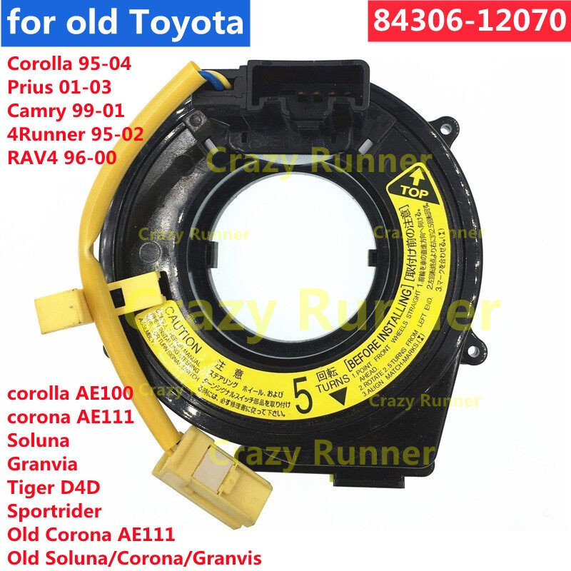 Đồng hồ cáp xoắn ốc lò xo cho Toyota Corolla AE100 ae111 Tiger D4D Granvia Camry SXV20 4Runner Prius