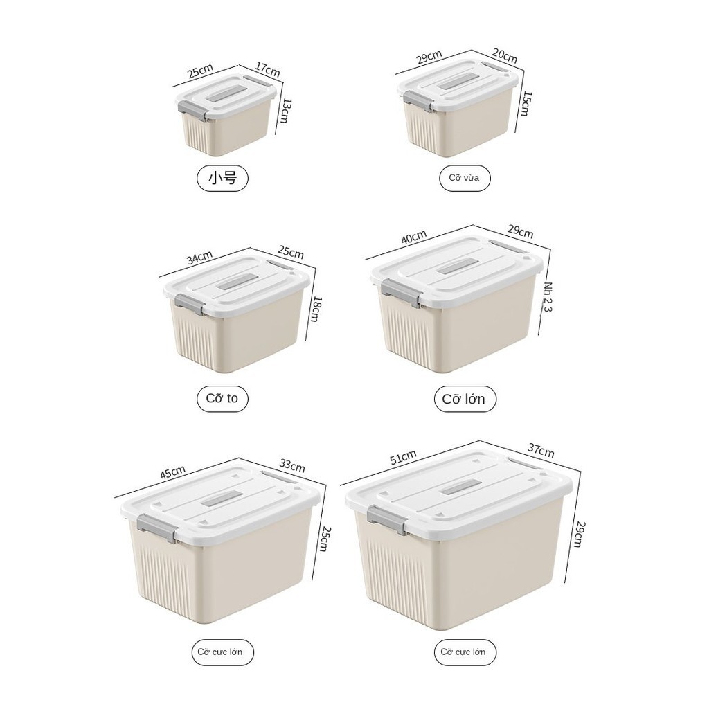 Hộp đựng đồ dung tích lớn, kích thước cực lớn, rất tiện lợi để lưu trữ, sắp xếp quần áo gia đình | BigBuy360 - bigbuy360.vn