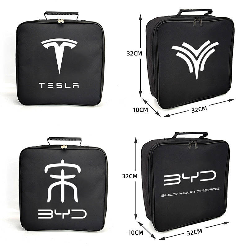 Large Car Charging Gun Storage Bag Car Charger Storage Bag Electric Car Buggy Bag New Energy igCe