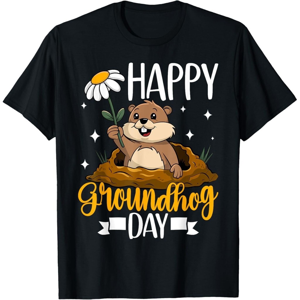 Happy Groundhog Day 2025 Punxsutawney Phil Groundhog Lover Áo thun Unisex