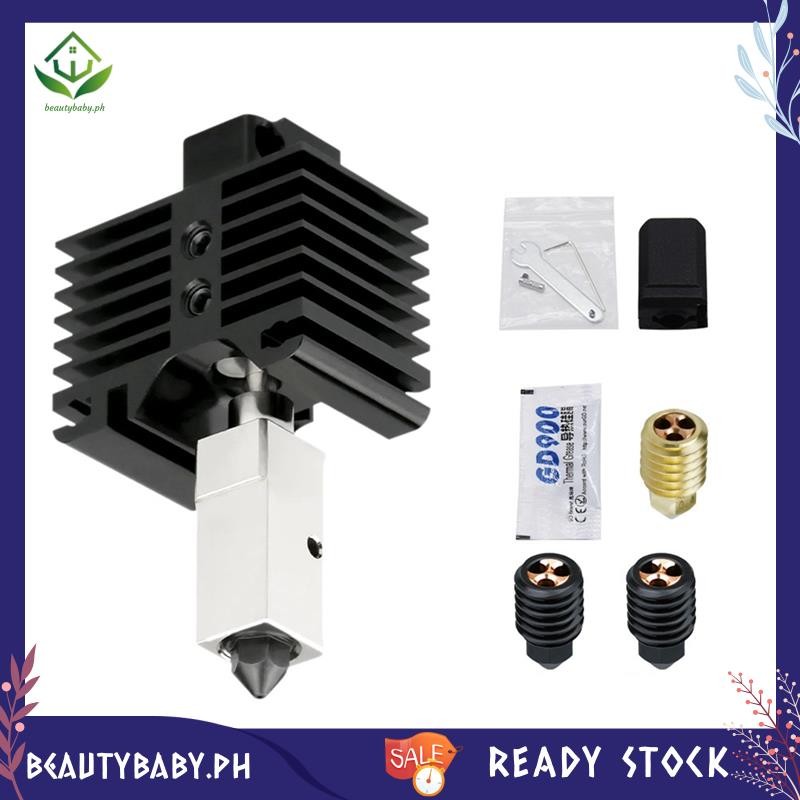 [beautybaby.ph] Dành cho máy in 3D Baambu Labs Hotend P1P / P1S với vòi phun thép cứng có thể tháo r