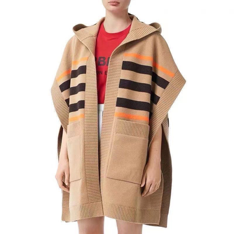 Burberry6571 Áo khoác Cardigan dệt kim sọc sọc phong cách mới dành cho nữ