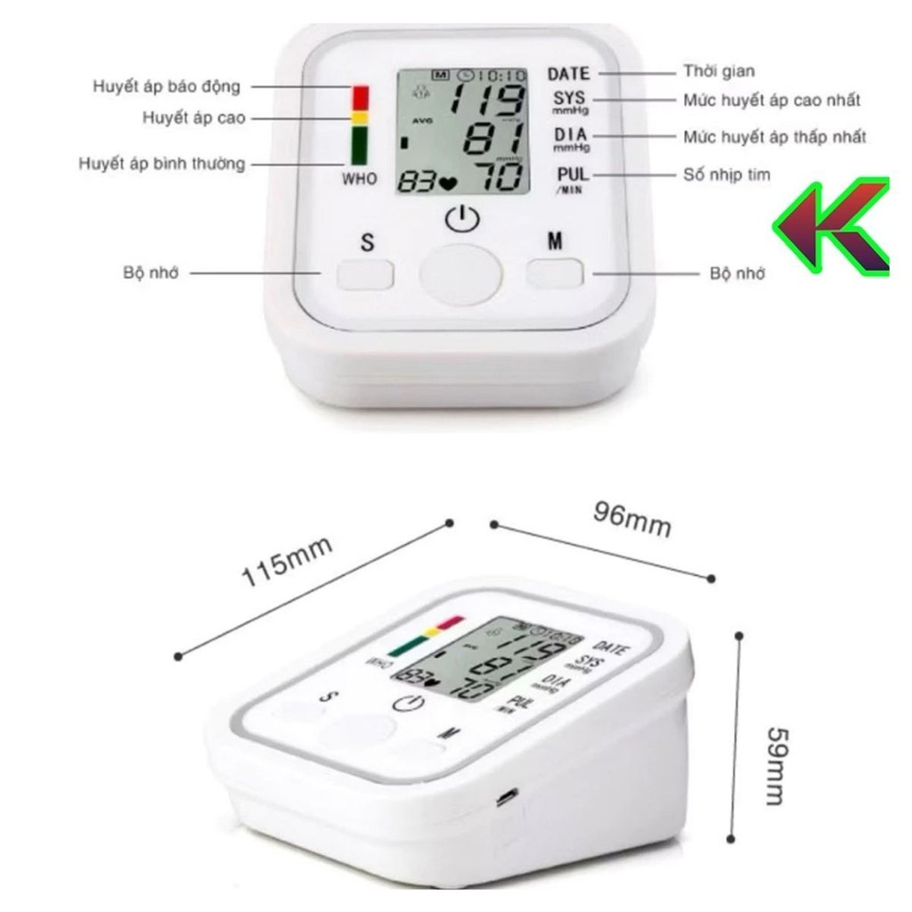 Máy đo huyết áp nhịp tim điện tử - Có giọng nói tiếng việt