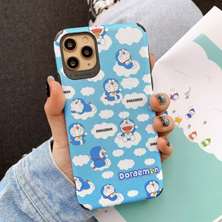 Ốp lưng da imd doremon amazing - nền xanh - r096