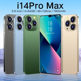  I14 Pro Max 5G 4GB RAM 64GB ROM Android Camera HD 2 Thẻ 6.8 Inch điện Thoại 7800mAh Giá Cả Phải Chăng Và Hiệu Quả