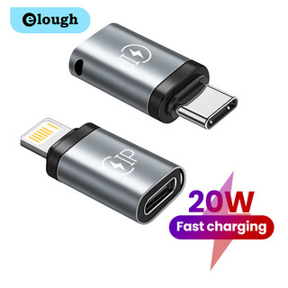 Elough 20W USB C Adapter PD Sạc Nhanh Loại C Nam Sang lP Nữ Adapter Cho Phone15