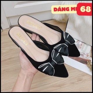 Dép nữ- sục nữ mũi nhọn gót 2cm chất pu ( bb-0190
