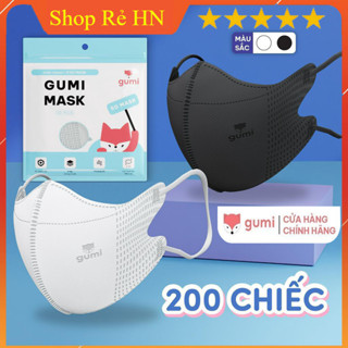 Combo 100 Cái Khẩu trang y tế 5D GUMI 3 lớp mask kháng khuẩn lọc bụi PM 2.5 Chống tia UV hiệu quả