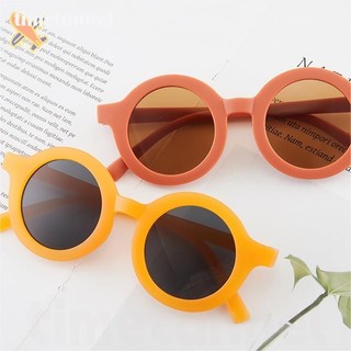 Kính râm gọng tròn trẻ em Hàn Quốc Kính râm thời trang trẻ em Kính râm bé trai bé gái UV400
