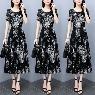 [Hàng có sẵn] Quần áo nữ dài mỏng váy nữ thời trang, váy dài lụa băng, váy mùa hè cổ tích lớn mới