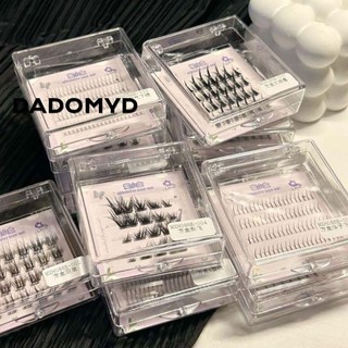 DADOMYD Lông mi giả, Lông mi Fuffy Khối lượng đáng kể Lông mi dưới, Làm đẹp Trang điểm sợi nhân tạo Cụm lông mi nữ