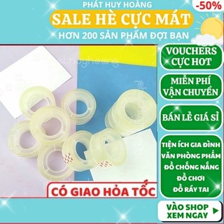 Combo 10 cuộn băng keo trong✅FREESHIP🚛Có video thật🎥Combo 10 cuộn băng keo trong loại nhỏ giá rẻ - Phát Huy Hoàng