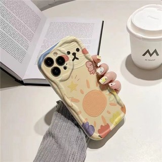Iphone Dễ Thương Tranh Sơn Dầu Gấu Họa Tiết Mặt Trời Sáng Tạo Thời Trang Pop Chống Sốc Ốp Lưng Điện Thoại 7 7plus 8 8plus Xs Xr 11 12 13 14 15 Pro Plus Promax