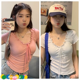 Giao hàng nhanh tại Hà Nội）Áo Thun Ngắn Tay Mùa Hè Thời Trang Mùa Hè Mới Dành Cho Nữ