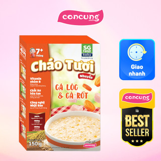 Cháo tươi nhuyễn Cá lóc & Cà rốt