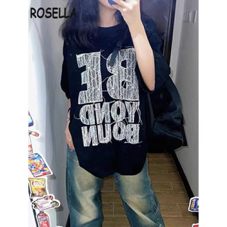 Rosella áo phông áo thun nữ croptop baby tee Đơn giản Fashion Casual Fashion WCS24305UV 22Z240526