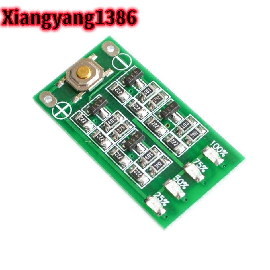 Mô-đun chỉ báo dung lượng pin Lithium 3S 11.1V 12V 12.6V Lipo Li-ion Bảng hiển thị mức công suất 3 Series 9-26V