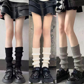 Redflower Gothic Chân Ấm Nữ Tất Dài Len Dệt Kim Chân Bao Cánh Tay Ấm Hơn Thu Đông Móc Heap Tất Boot còng Vớ TH