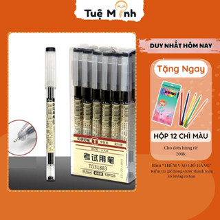Bút mực gel kiểu Muji 0.5mm B41 màu mực đen/xanh/đỏ bút đầu kim viết nét đẹp