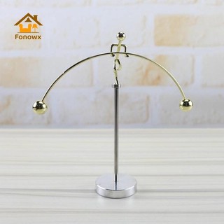 [Viocee] Vật lý Khoa học Con lắc Để bàn Đồ chơi Giá đỡ Thép Cân bằng Bóng Trang trí