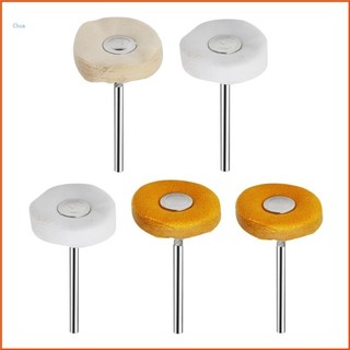 Đầu đánh bóng bánh xe bằng vải Chua có tay cầm Dụng cụ đánh bóng bánh xe nỉ 5 CÁI