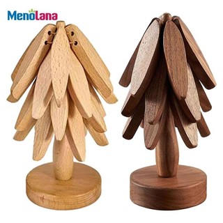 Gỗ Bảo Vệ Đồ Uống Bảo Vệ Thảm Cách Nhiệt Thảm Tượng Cốc Chống Trơn Trượt Miếng Lót Quà Tặng