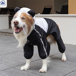 Chongtaoqi Quần áo thú cưng Golden Retriever Fadou mèo áo mưa bốn chân ngoài trời poncho chống thấm nước