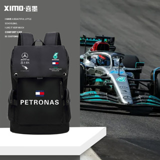 Ba lô đua Mercedes gp Mercedes-Benz AMG Fleet f1 Ba lô du lịch sức chứa lớn Túi đi học đa năng Túi máy tính xách tay