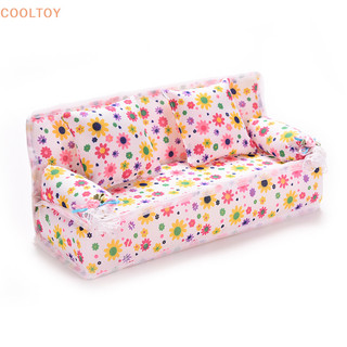 Cooltoy 3 Cái / bộ Sofa Couch 2 Đệm Cho Barbies Trẻ Em Nhà Búp Bê Nội Thất Pring HOT