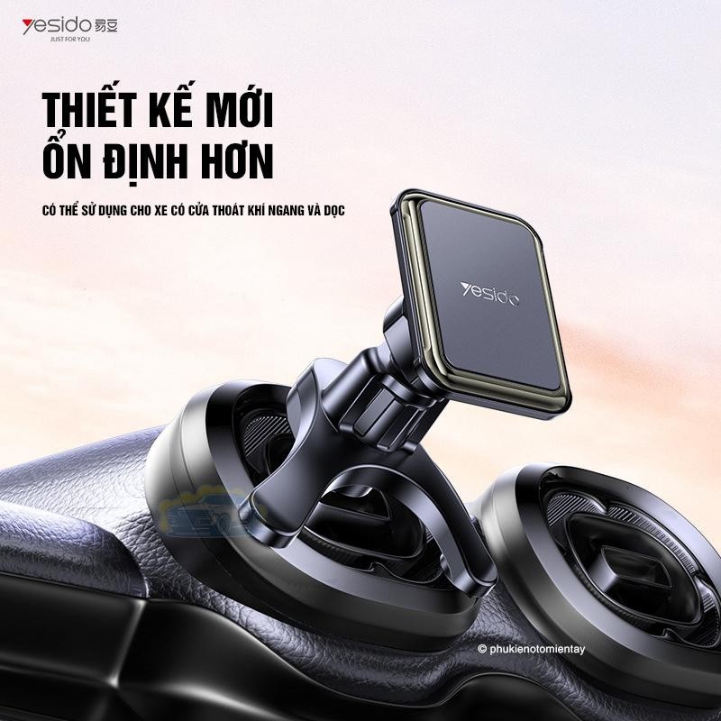 Giá Đỡ Điện Thoại Ô TÔ Sử Dụng Nam Châm, Cải tiế mới, Dễ Dàng Sử Dụng YESIDO 4