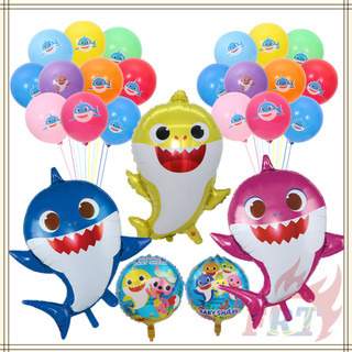 ♦ Party Decoration - Balloons ♦ 25Pcs/set Baby Shark Family Aluminum Foil Balloons Party Needs Decor Happy Birthday Party Supplies