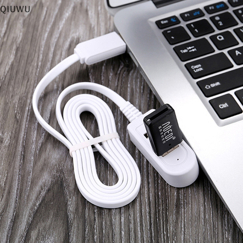 Qiuwu 1.2M Cáp USB Nối Dài Dây Sạc HUB Hơn Bộ Chia Phong Cách Mới 3 Cáp Sạc USB HUB Sạc Nhanh USB Nố