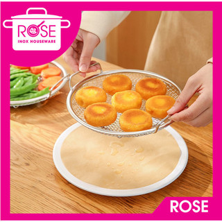 Rổ lọc dầu có quai cherry - rây lọc dầu chiên 2 quai - giỏ để chiên bbq thực phẩm khoai tây chiên