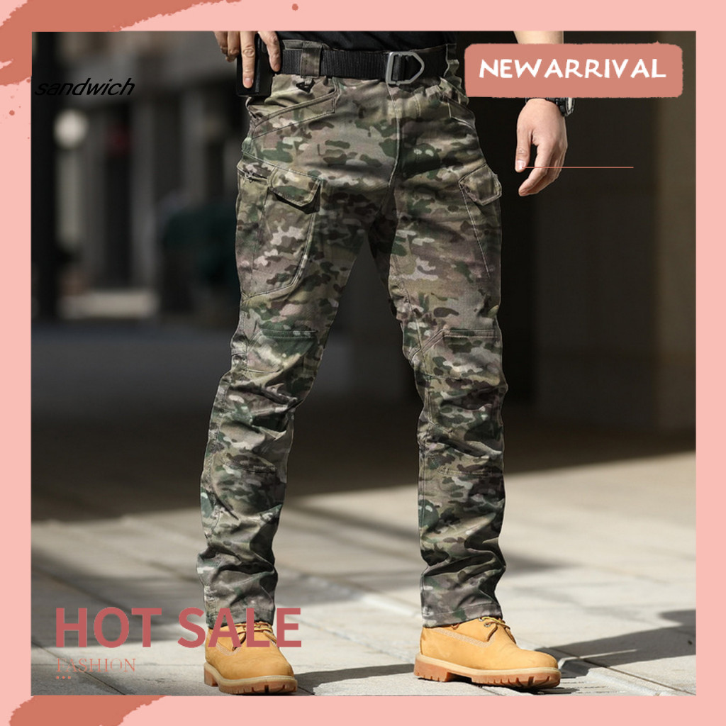Sand Quần Nam Quần Thường Ngày Nam Ngoài Trời Camo Quần Có Nhiều Túi Chống Thấm Nước Chống Trầy Xước Hoàn Hảo Cho Phòng Tập Gym Cắm Trại Leo Núi Quần Bền Nhẹ