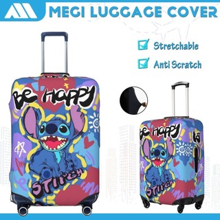 Stitch Vỏ Bọc Vali Chống Trầy Bao Trùm Vali Độ đàn hồi Cá nhân Luggage Cover Size 18-32  STC061