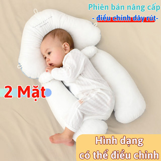 Gối Chữ U Cho Bé Sơ Sinh Chống Giật Mình ZenBabe Tháo Rời Dễ Dàng, Dễ Vệ Sinh, Vải Mềm Mại Thoáng Khí Giúp Bé Ngủ Ngon