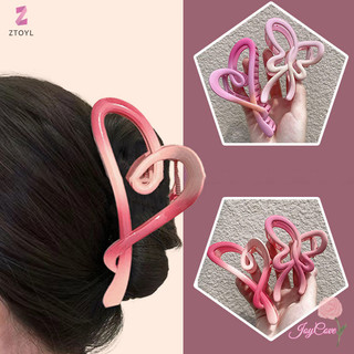 ZTOYL thời trang mới hình trái tim bướm kẹp tóc cua mũ
