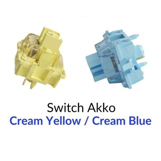 Switch bàn phím cơ akko cream pro v3 bóc phím new
