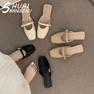 SHUAIBANGZHU  dép cross đế cao dép nữ dép đi biển Chống Trượt Đế êm Đàn hồi Độc lạ Đa dạng FBT2460IAJ 26Z240626
