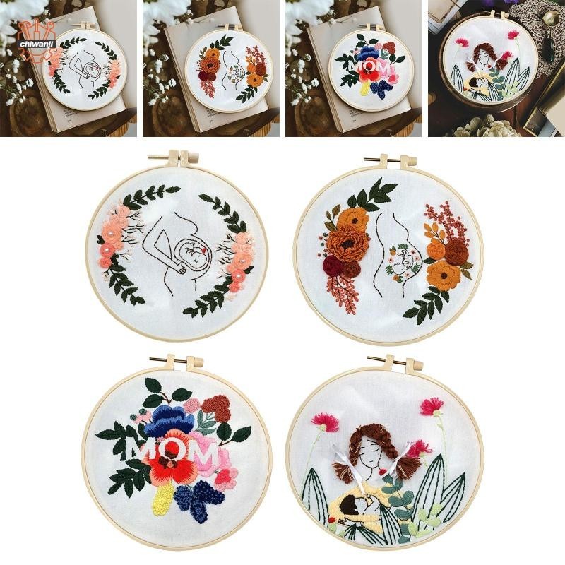 Chiwanji Bộ Thêu Dành Cho Người Mới Bắt Đầu Thêu Tay DIY Thủ Công Bộ Tranh Thêu Chữ Thập Cho Nhà Hàng Cafe Ký Túc Xá Phòng Ngủ Căn Hộ
