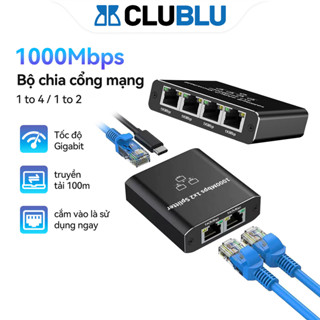 -CLUBLU- Bộ Chia Mạng 1000Mbps Ethernet Adapter RJ45 Lan 1Ra 4 Cổng Internet Splitter Gigabit Switch